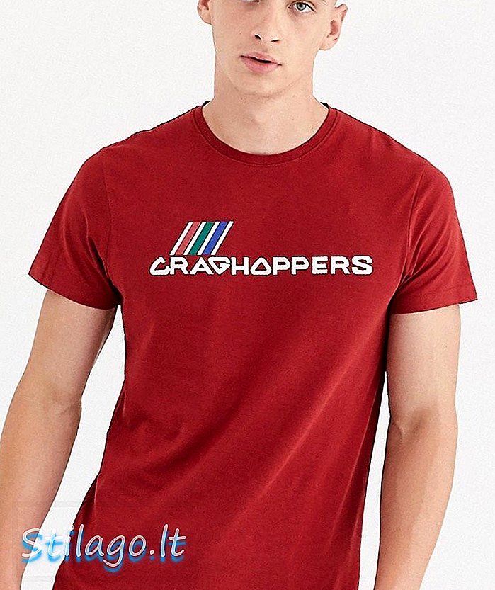 Craghoppers Lowood t-skjorte-rød