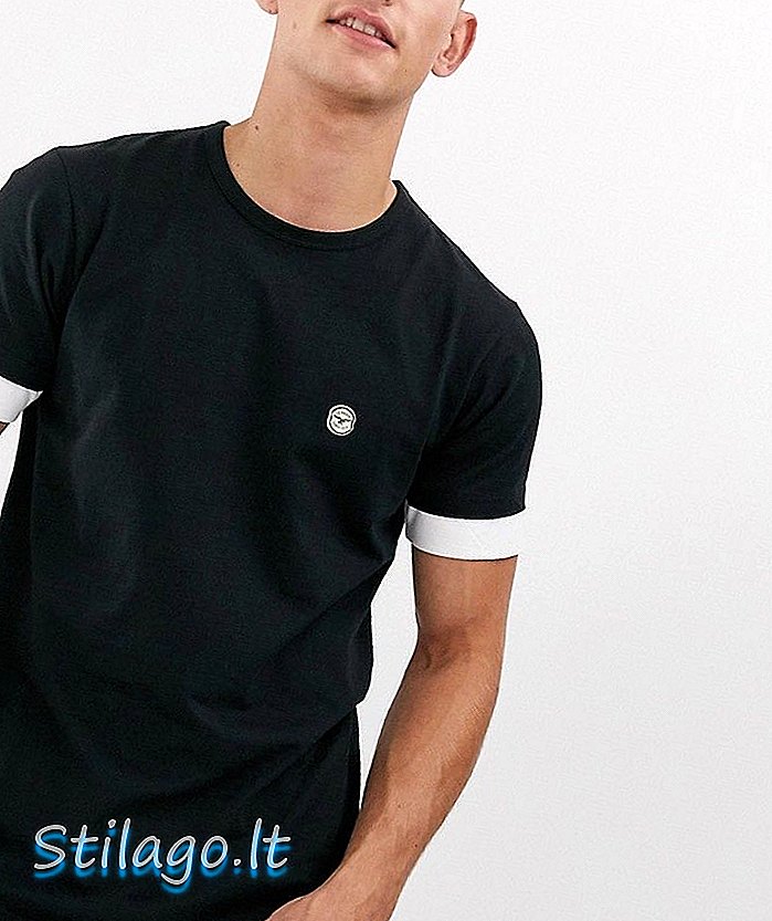 Camiseta Le Breve doble capa-Negro