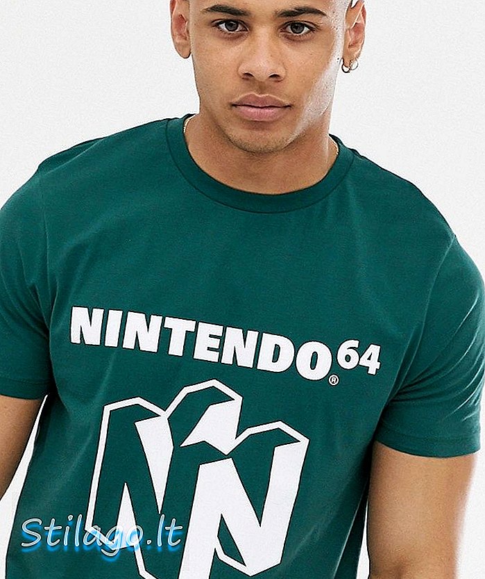 ASOS DESIGN Nintendo 64 tričko zelené