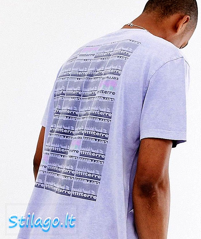Camiseta relajada de ASOS DESIGN con estampado de espalda grande-Rosa