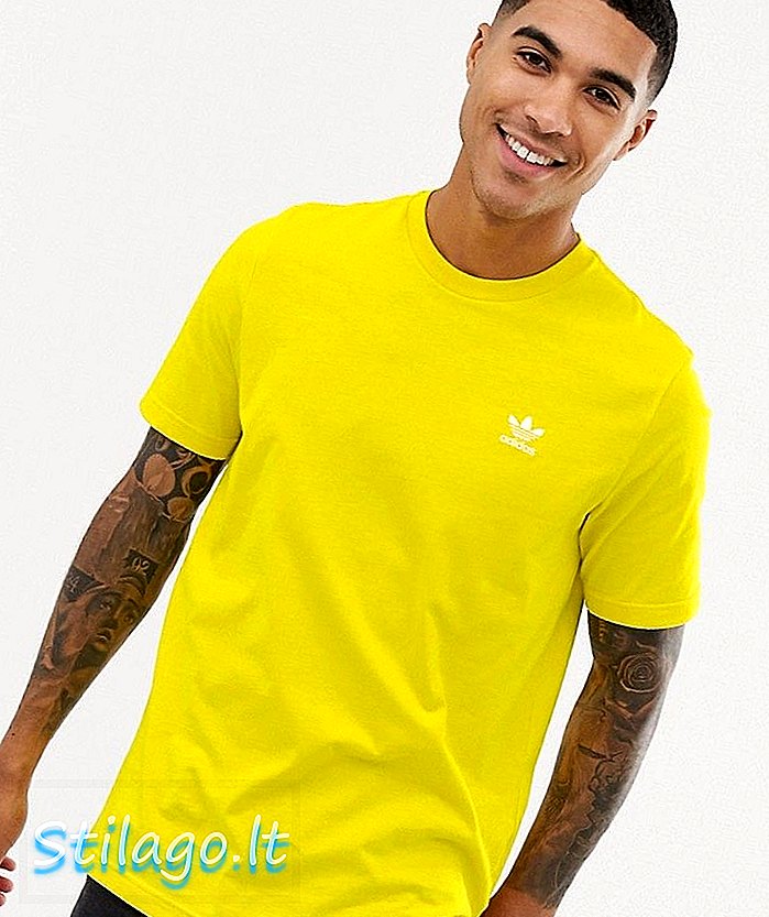 geltonos spalvos „adidas Originals Essential“ marškinėliai