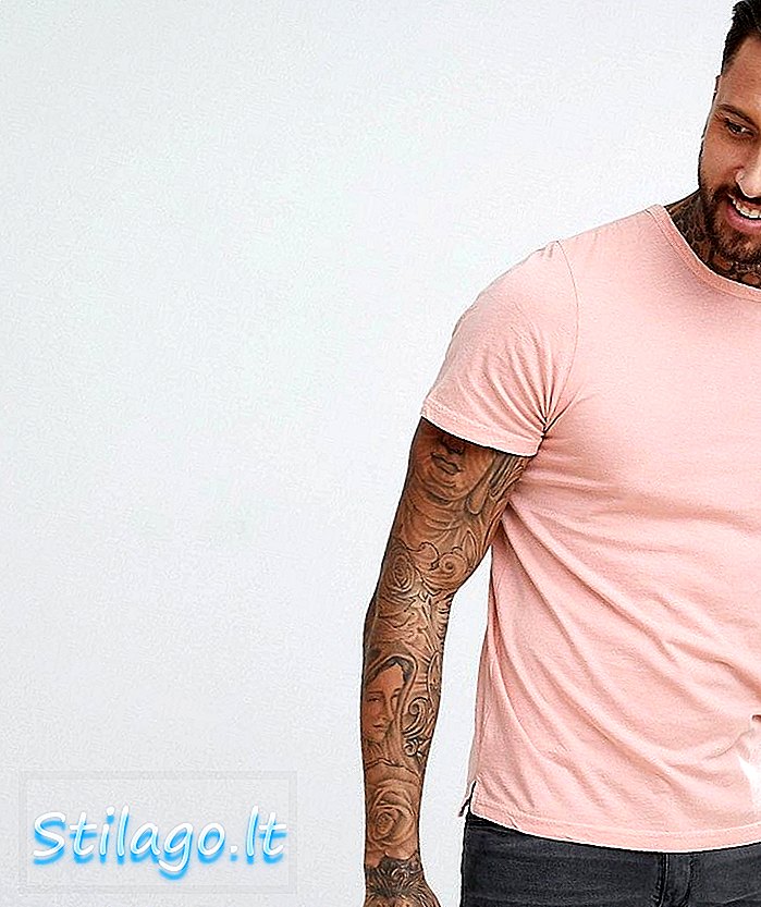 Another Influence Oversized Washed Pocket T-Shirt-Pink