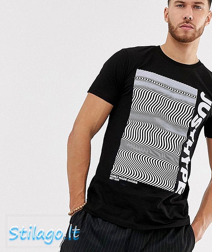 T-shirt cetak hype block-Black