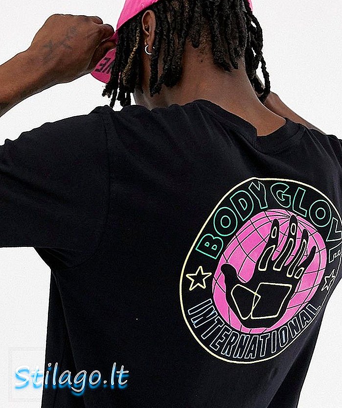 Body kesztyű Neon International póló, fekete