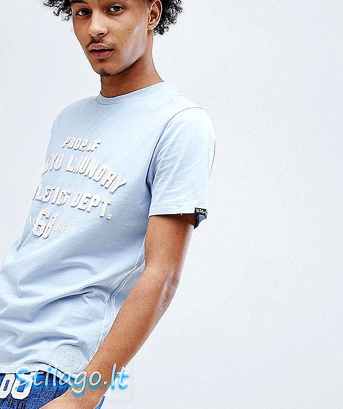 T-Shirt Tokyo Laundry Appliqué-Bleu