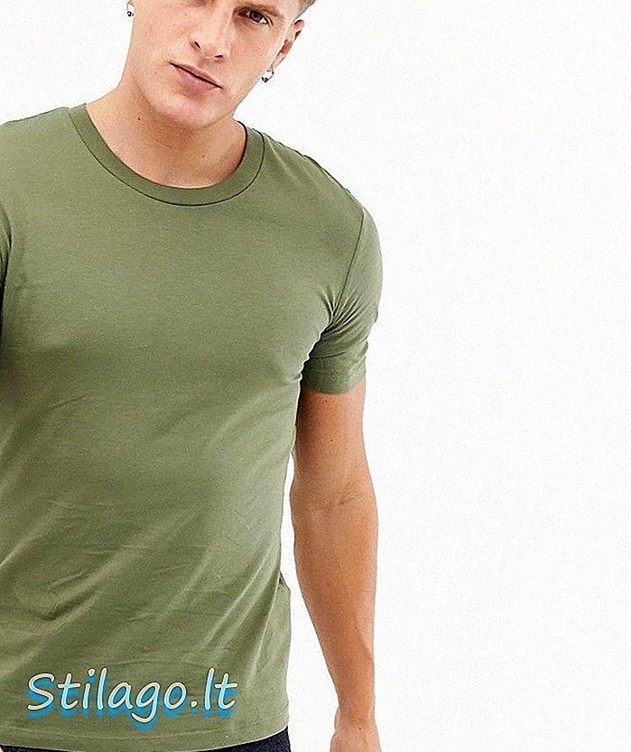 Selected Homme klassiek t-shirt-Groen