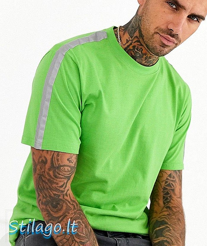Kireç yeşili Soul Star yansıtıcı t-shirt