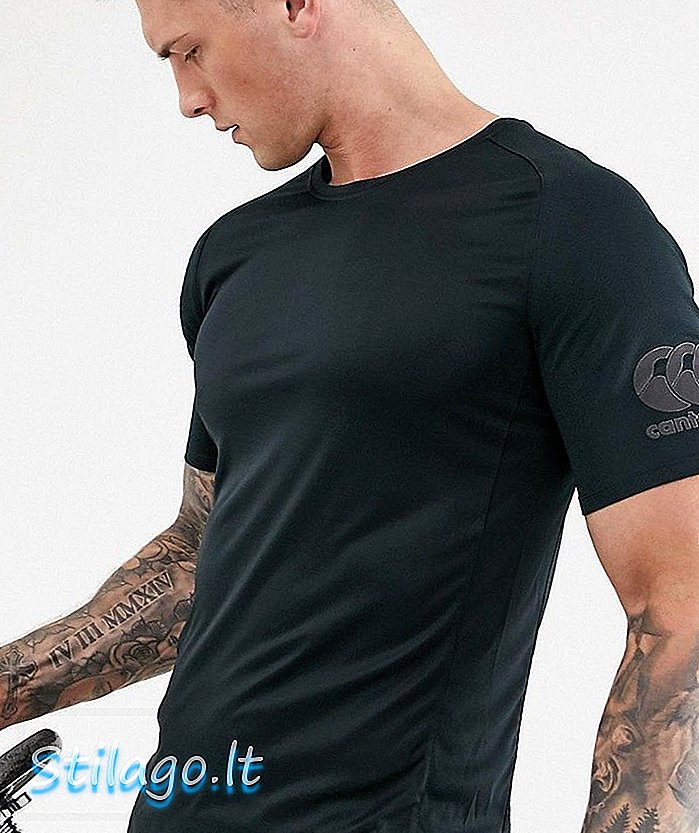„Canterbury Vapodri“ marškinėliai trigubai juodi