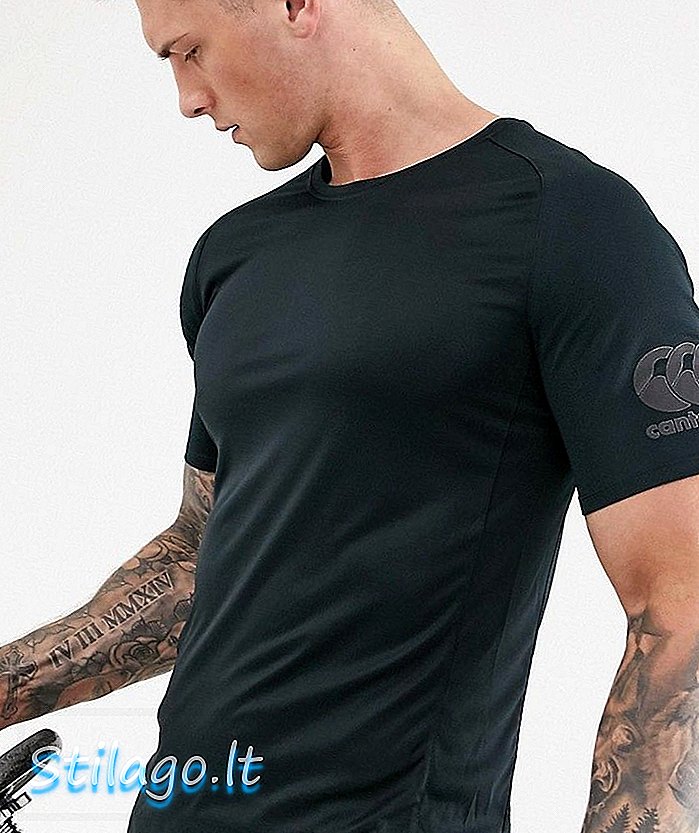 Canterbury Vapodri t-shirt in triple zwart