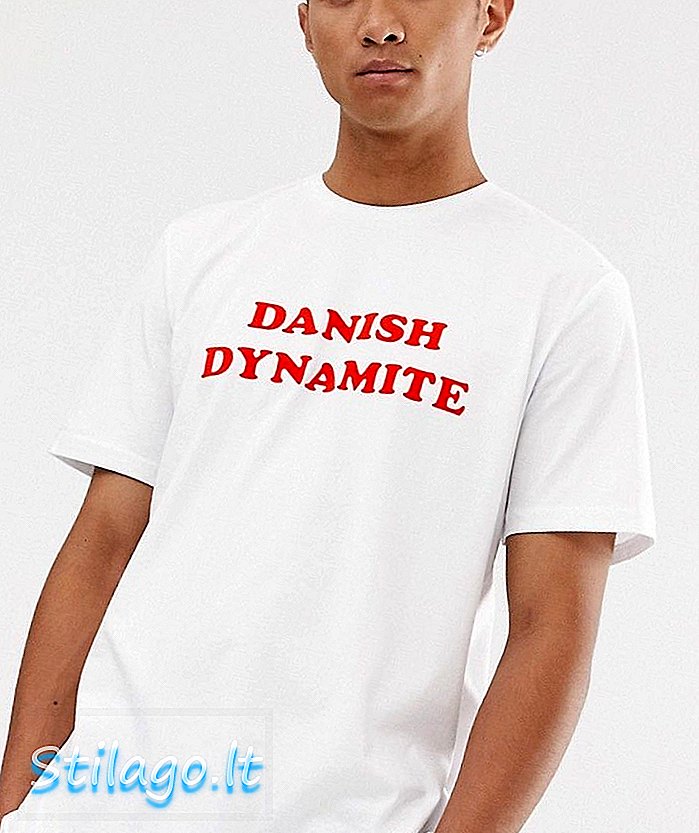 हम्मेल डेनिश डायनामाइट टी-शर्ट-व्हाइट