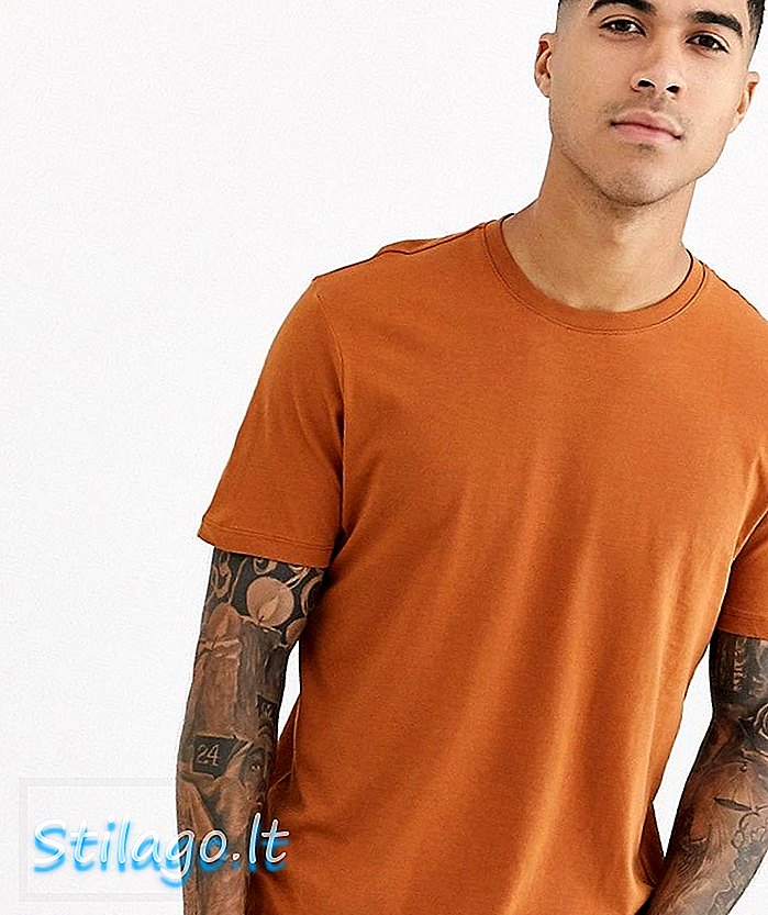 Rust-Orange의 뉴룩 크루 넥 티셔츠