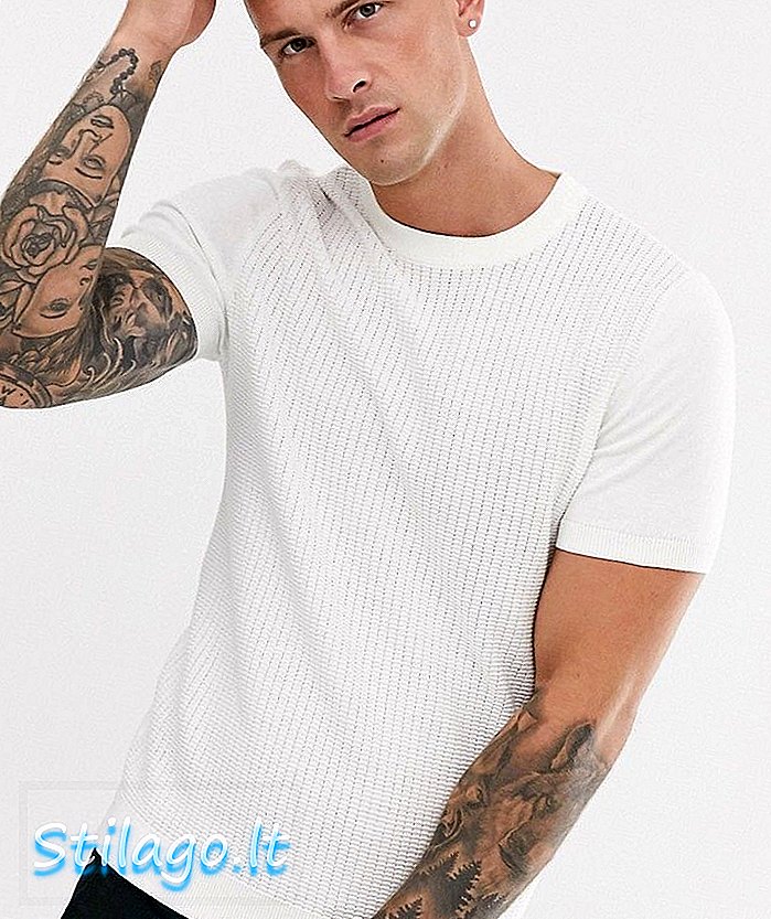 „Topman“ megzti marškinėliai su egle-balta spalva
