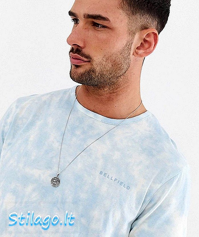 Bellfield cloud tie dye t-shirt-Blauw