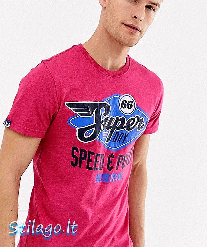Superdry clasic Cali tee-Red