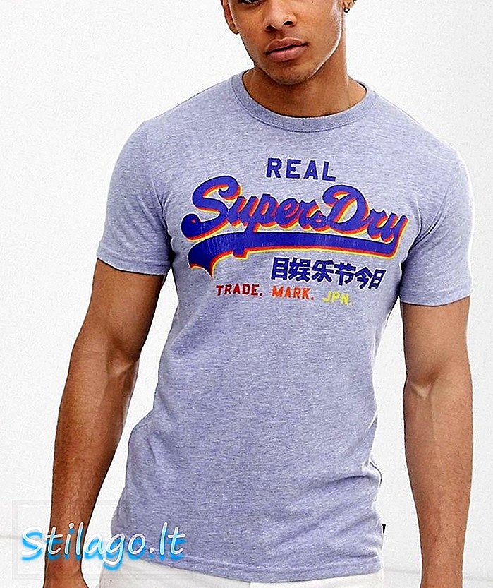 Camiseta Superdry vintage Cali-Azul