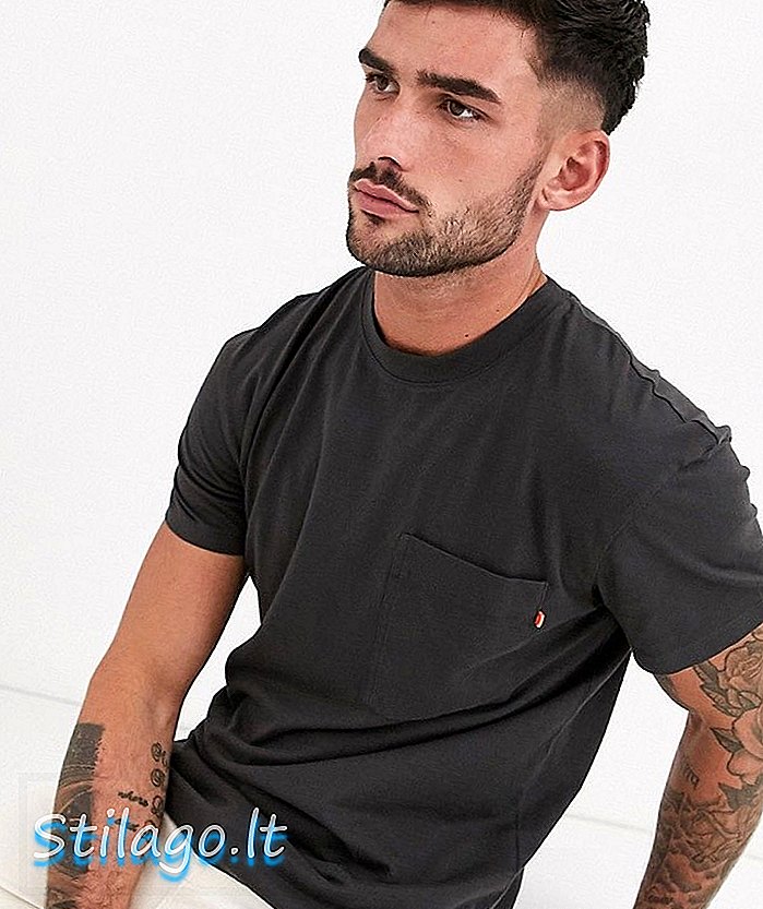 Jack & Jones Originals tricou boxy în negru spălat