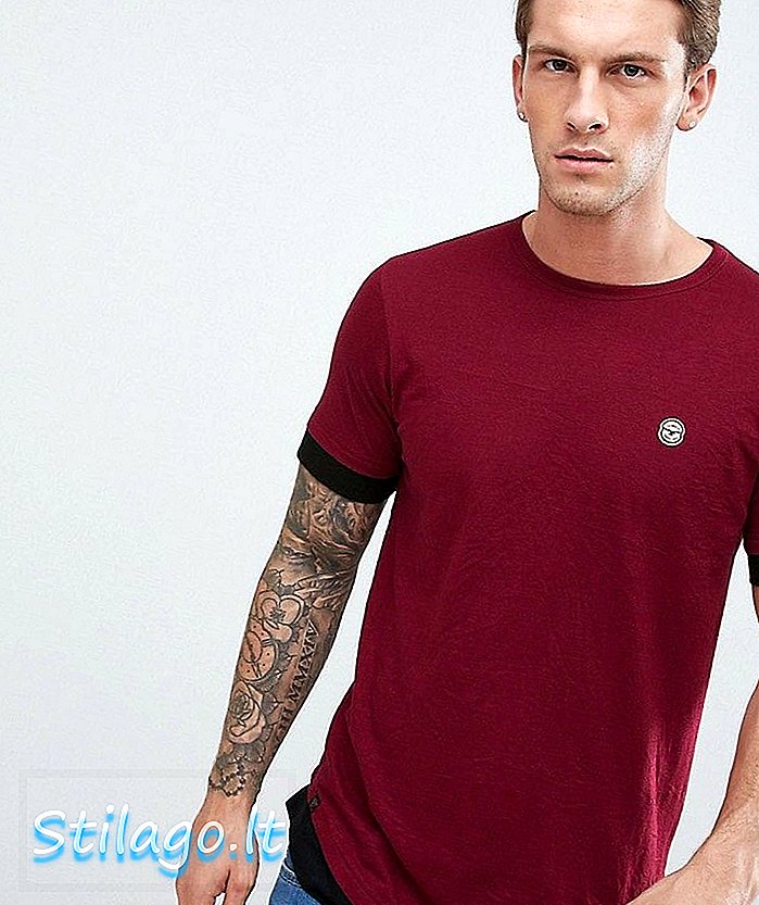 Le Breve Double Layer T-Shirt-Red