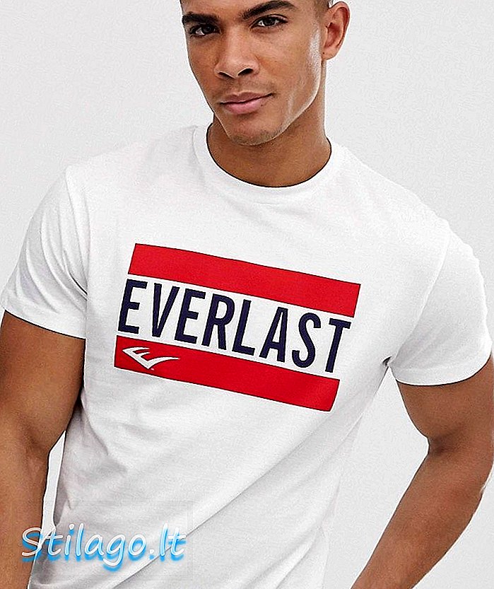 Белая футболка с круглым вырезом Everlast