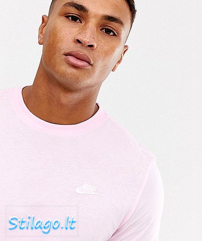 Μπλουζάκι με λογότυπο Nike Club σε ροζ AR4997-663