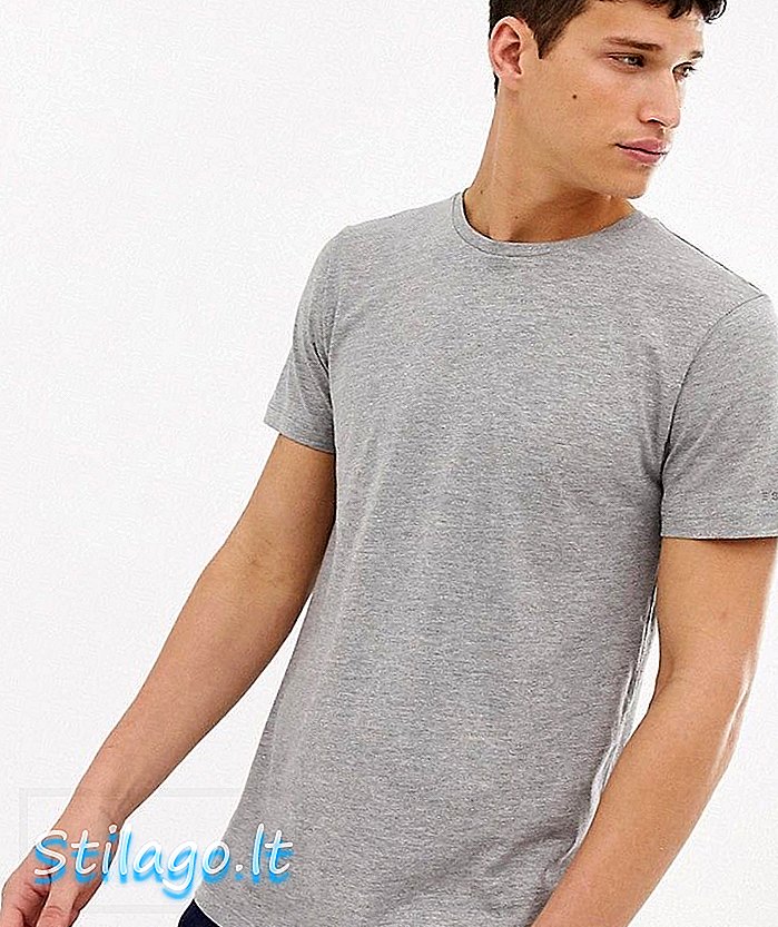 Camiseta de algodão orgânico Esprit em cinza