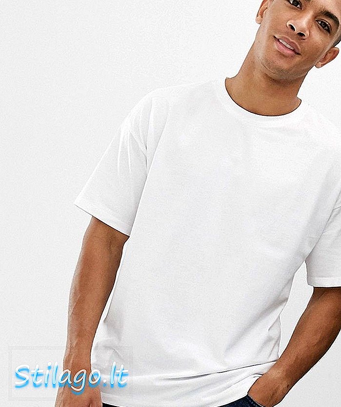 Tričko New Look s nadmernou veľkosťou v bielej farbe