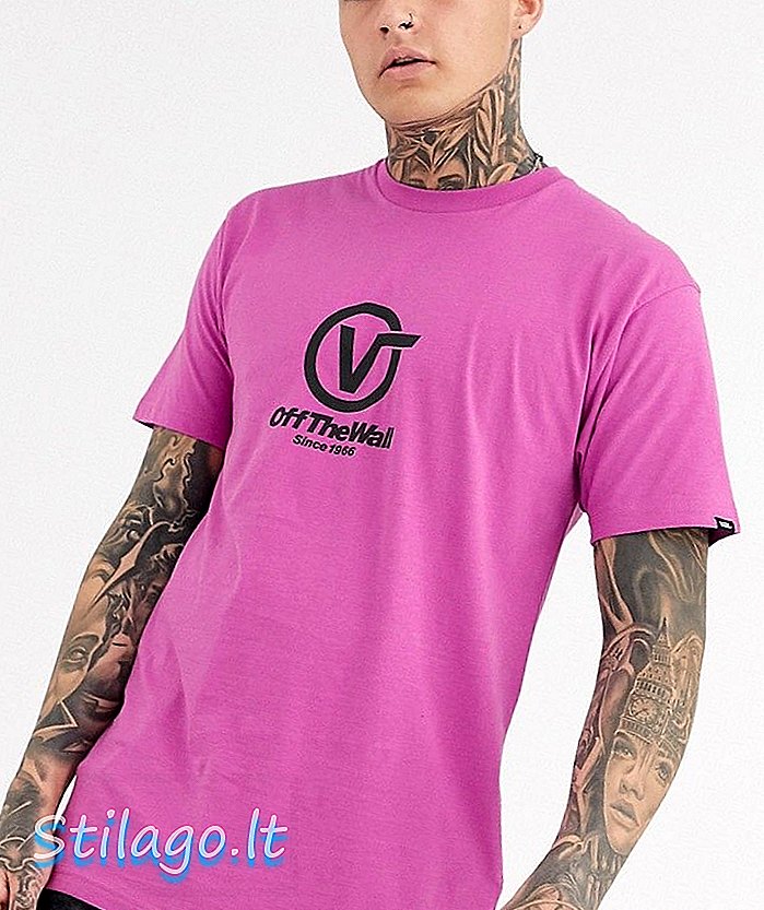 Camiseta Vans em rosa