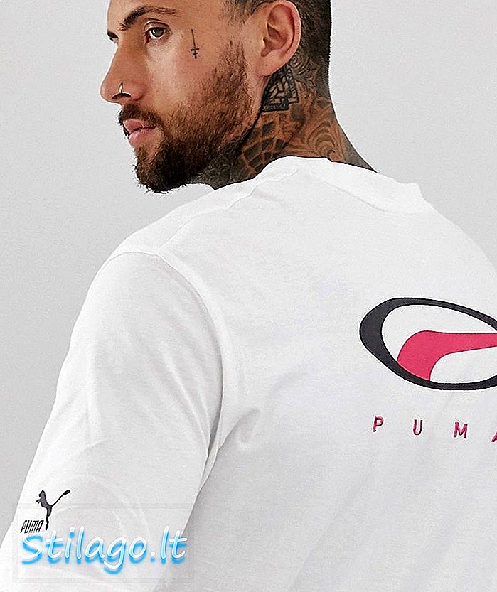 T-shirt retrò bianca anni '90 Puma