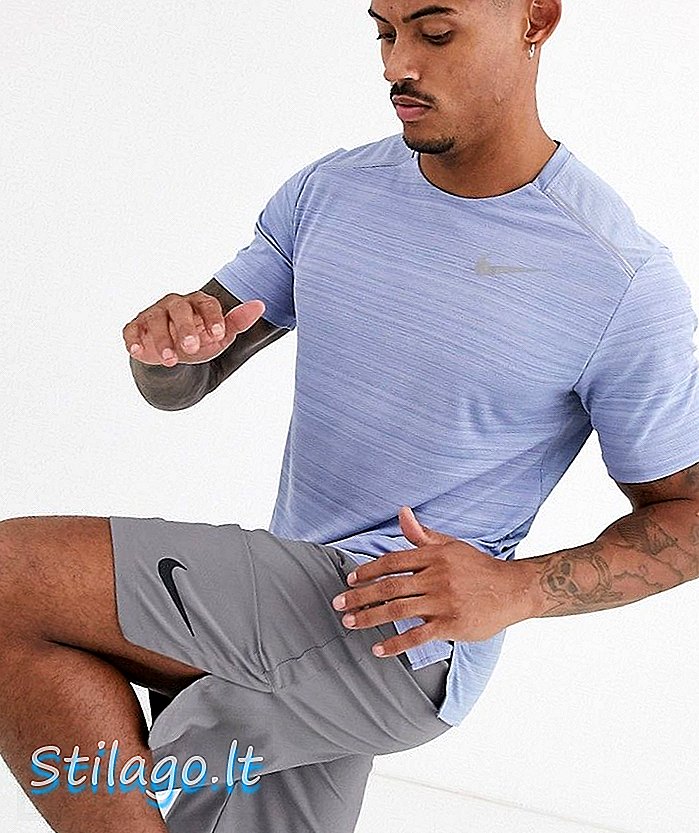 Majica Nike Running Miler v modri barvi