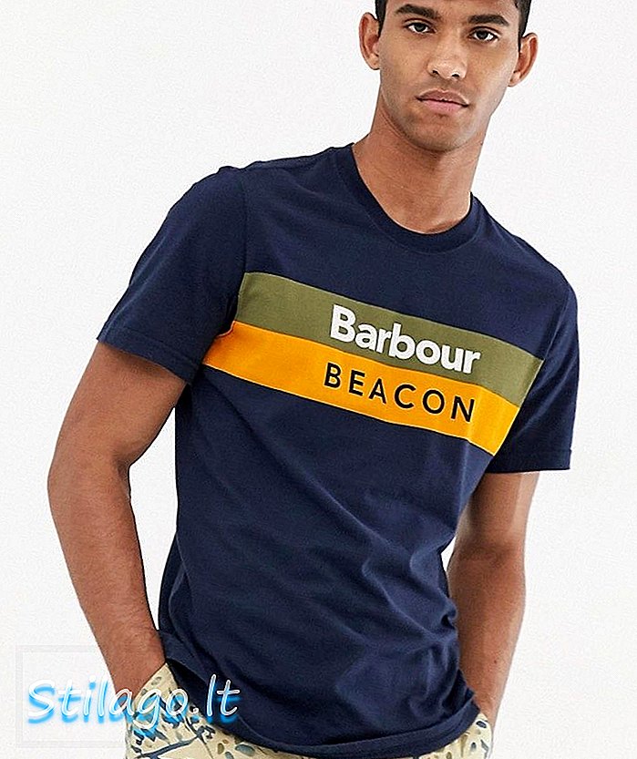 Barbour Beacon Wray t-shirt in marineblauw