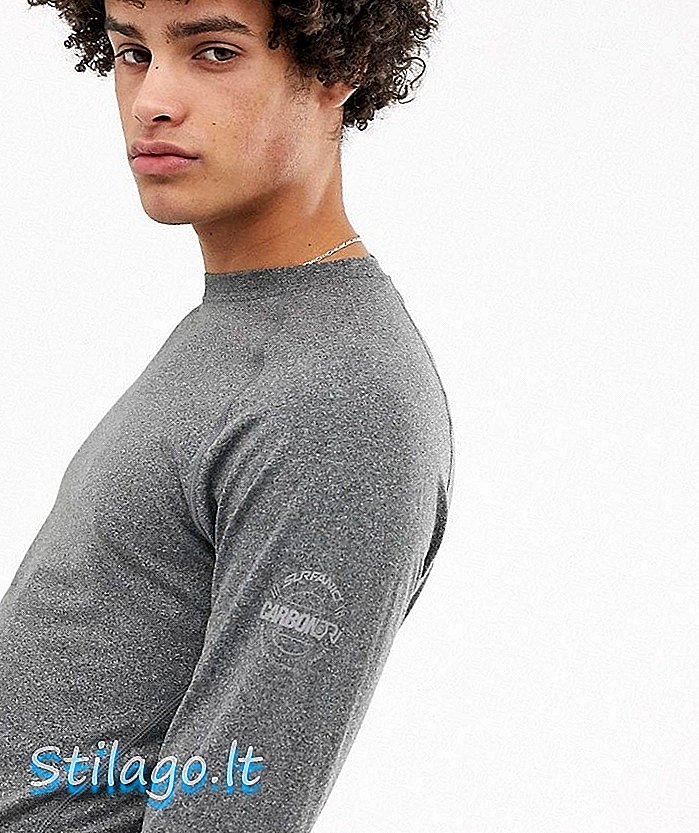 T-Shirt a maniche lunghe da sci Bodyan Surfanic Baselayer-Grey