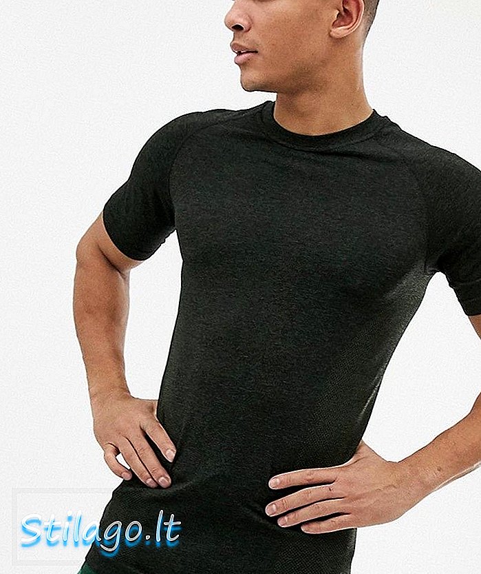 다크 카키 그린의 New Look SPORT 스트레치 티셔츠