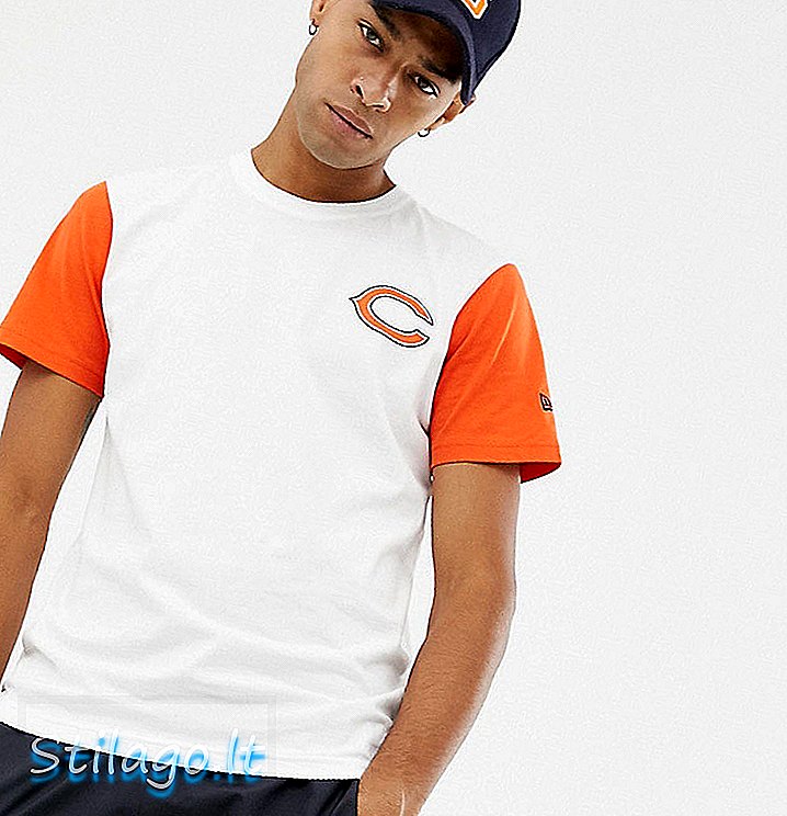 „New Era NFL Chicago Bears“ marškinėliai, išskirtinai „asos-white“
