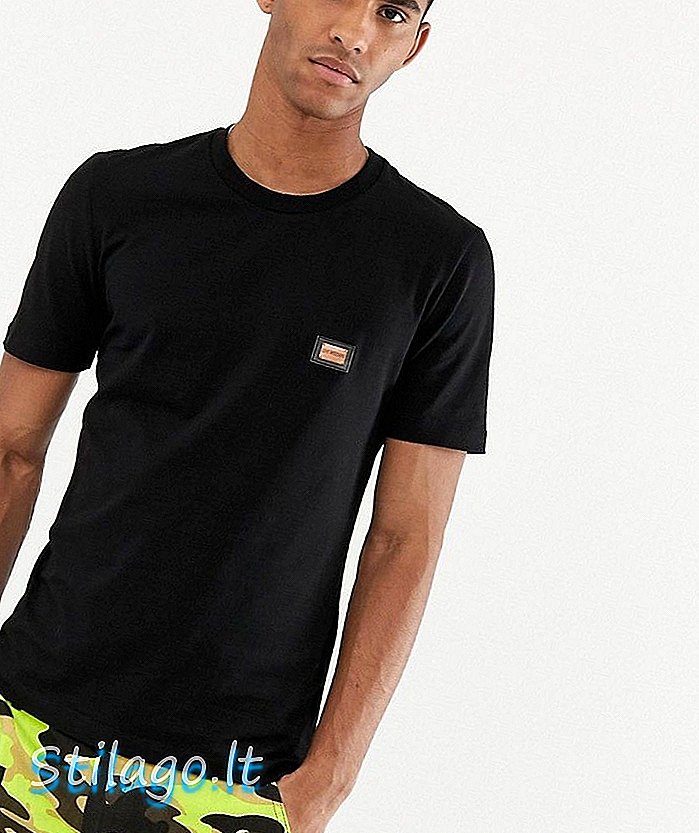 Love Moschino placket t-shirt-Black