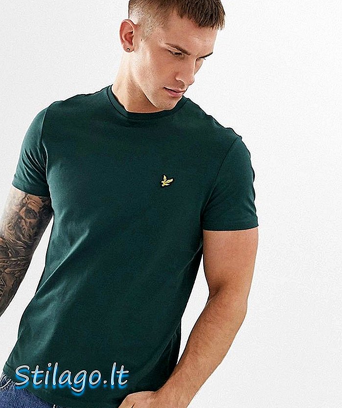 खाकी-हिरव्या रंगात लईल आणि स्कॉट लोगो टी-शर्ट