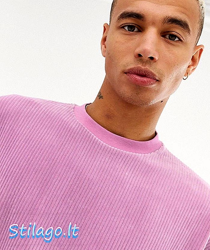 ASOS DESIGN เสื้อยืดขนาดใหญ่ใน velour รมดำในไลแลค - ม่วง