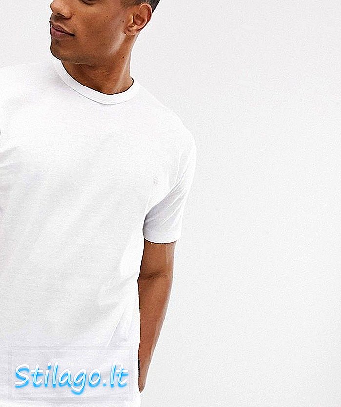 French Connection - T-shirt coupe ajustée en coton bio - Blanc