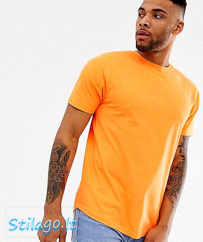 Marškinėliai „Soul Star“ iš neoninės oranžinės spalvos