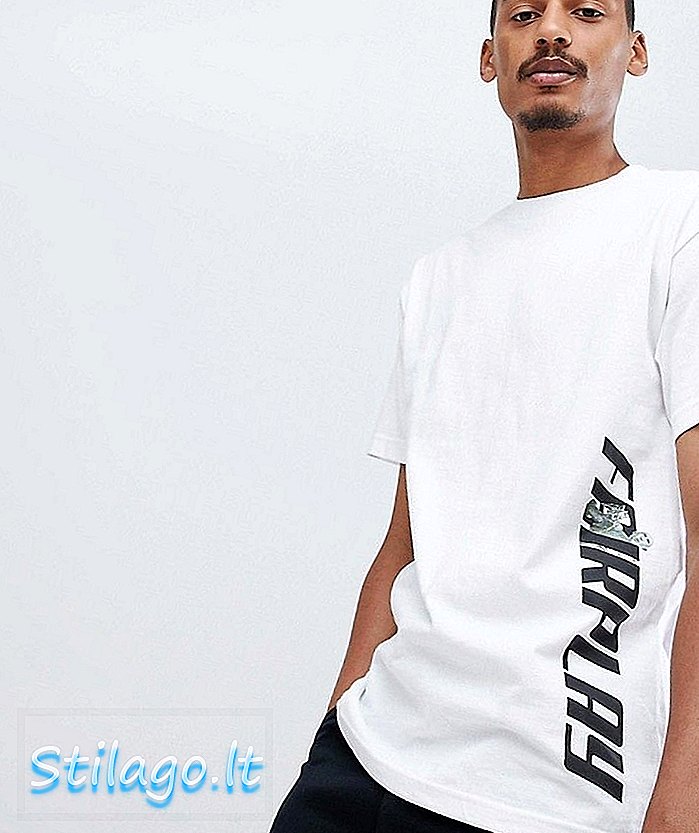 T-shirt Fairplay Sneek Peek Side Print en blanc