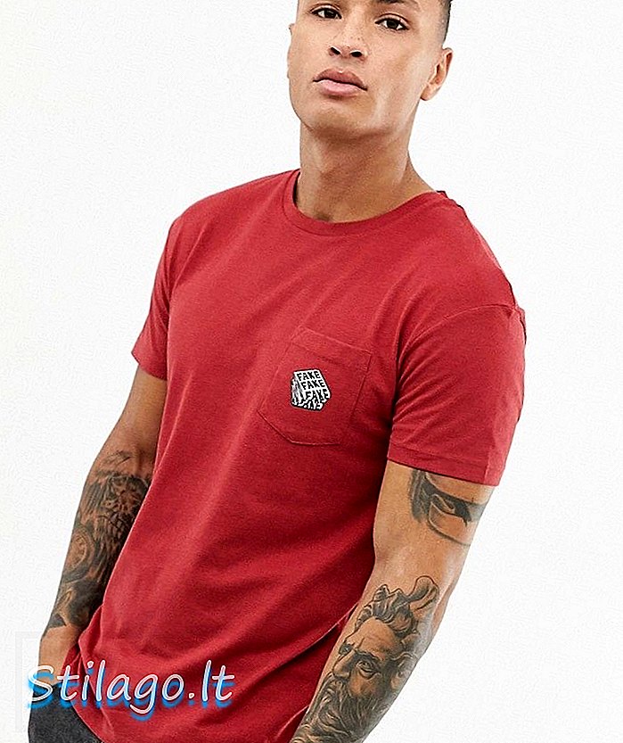 Jack & Jones Originals nep-T-shirt met zak met logo in rood