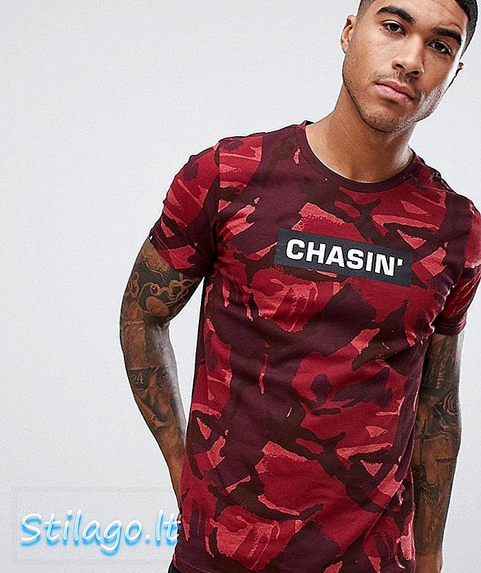 Chasin 'Evans logotyp t-shirt camo röd