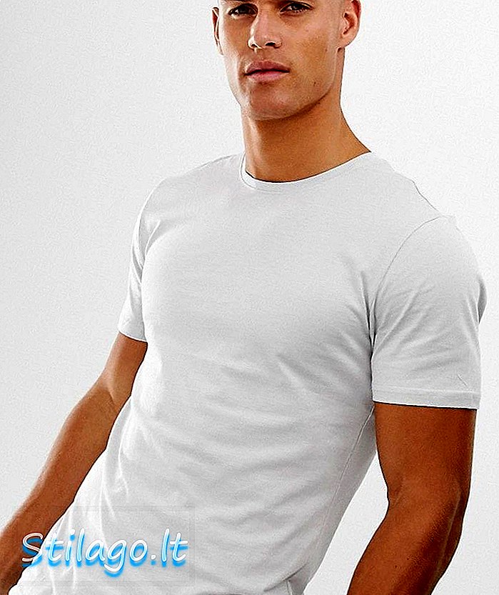 Μόνο & Sons μπλουζάκι με καμπύλη στρίφωμα σε ανοιχτό γκρι χρώμα