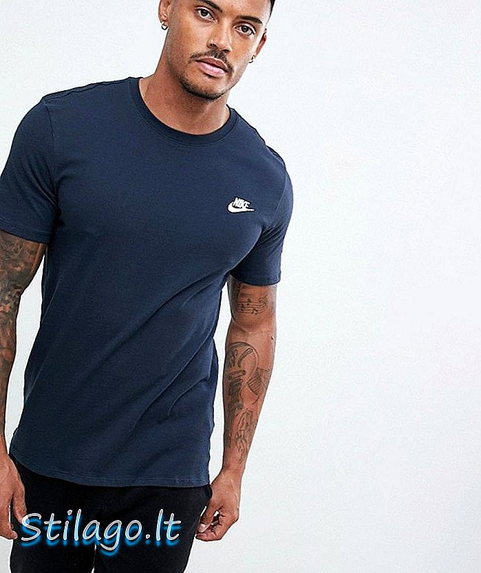 Nike Futura T-shirt in navy 827021-475-blauw