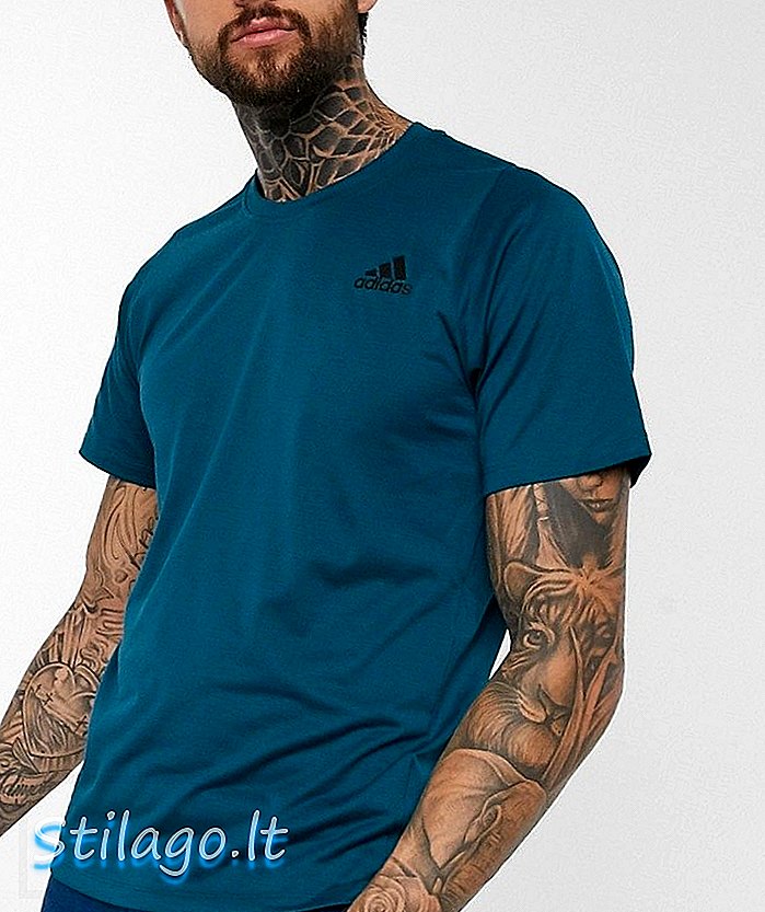 adidas Trænings-t-shirt i teal-Grøn