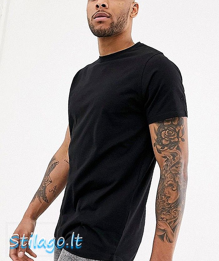 Soul Star langline t-skjorte i svart