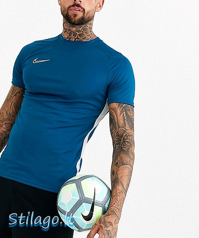Majica suhe akademije Nike Football v modri barvi