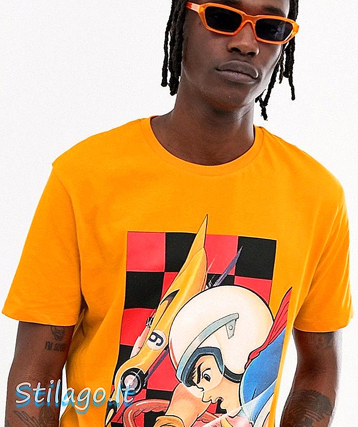 „ASOS DESIGN Speed ​​Racer“ marškinėliai - oranžiniai