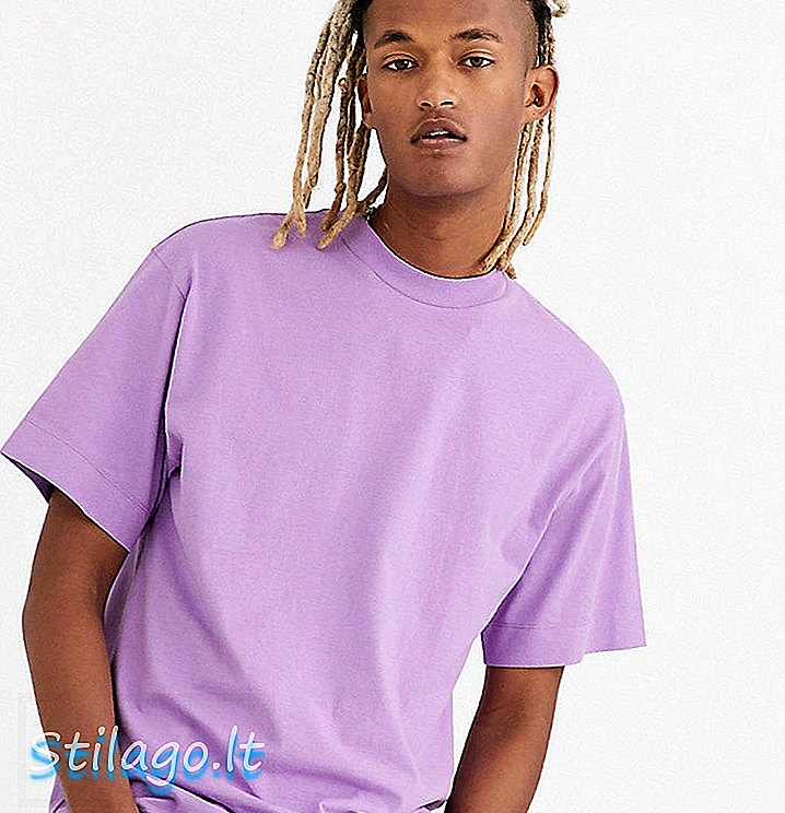 Тениска COLLUSION в лилаво-лилаво