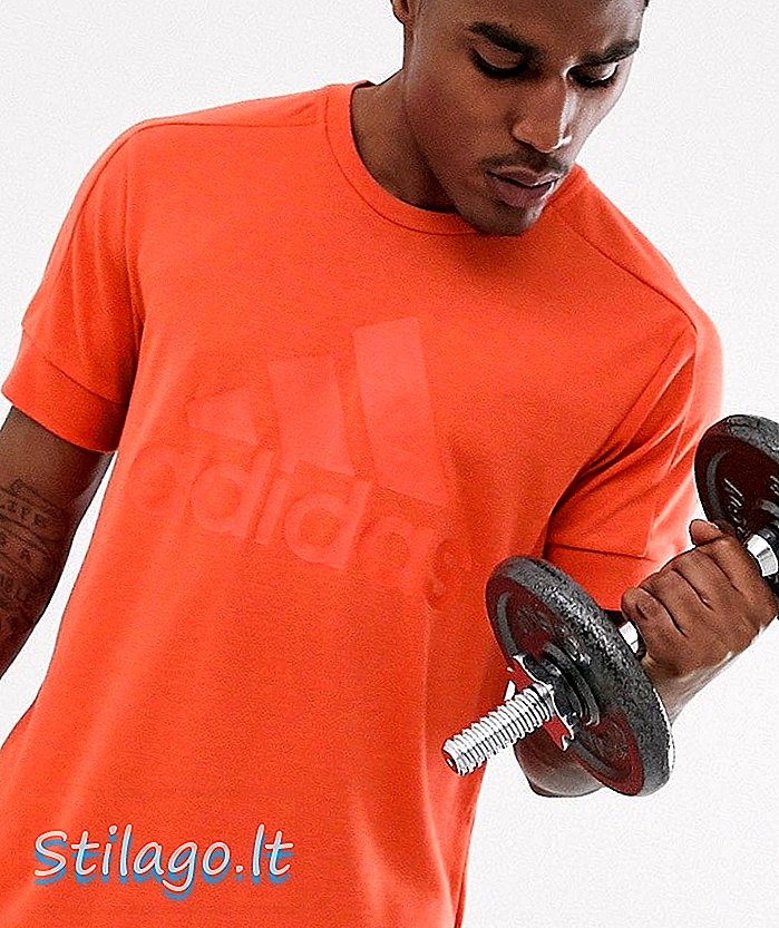 μπλουζάκι σήμα adidas ID-πορτοκαλί