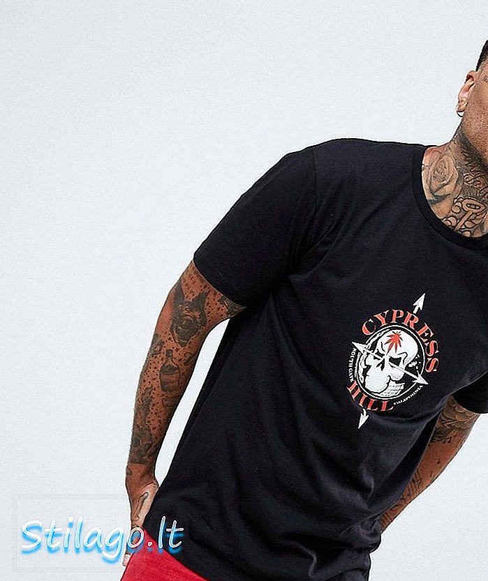 ASOS DESIGN Cypress Hill avslappnad t-shirt-Svart