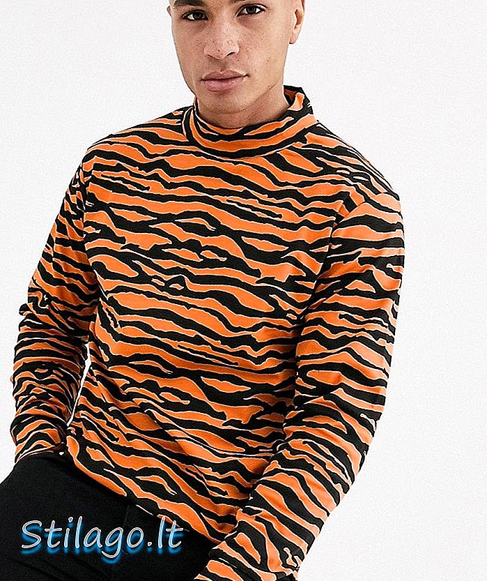 Kitas didelis tigro spalvos kaklas „Orange“